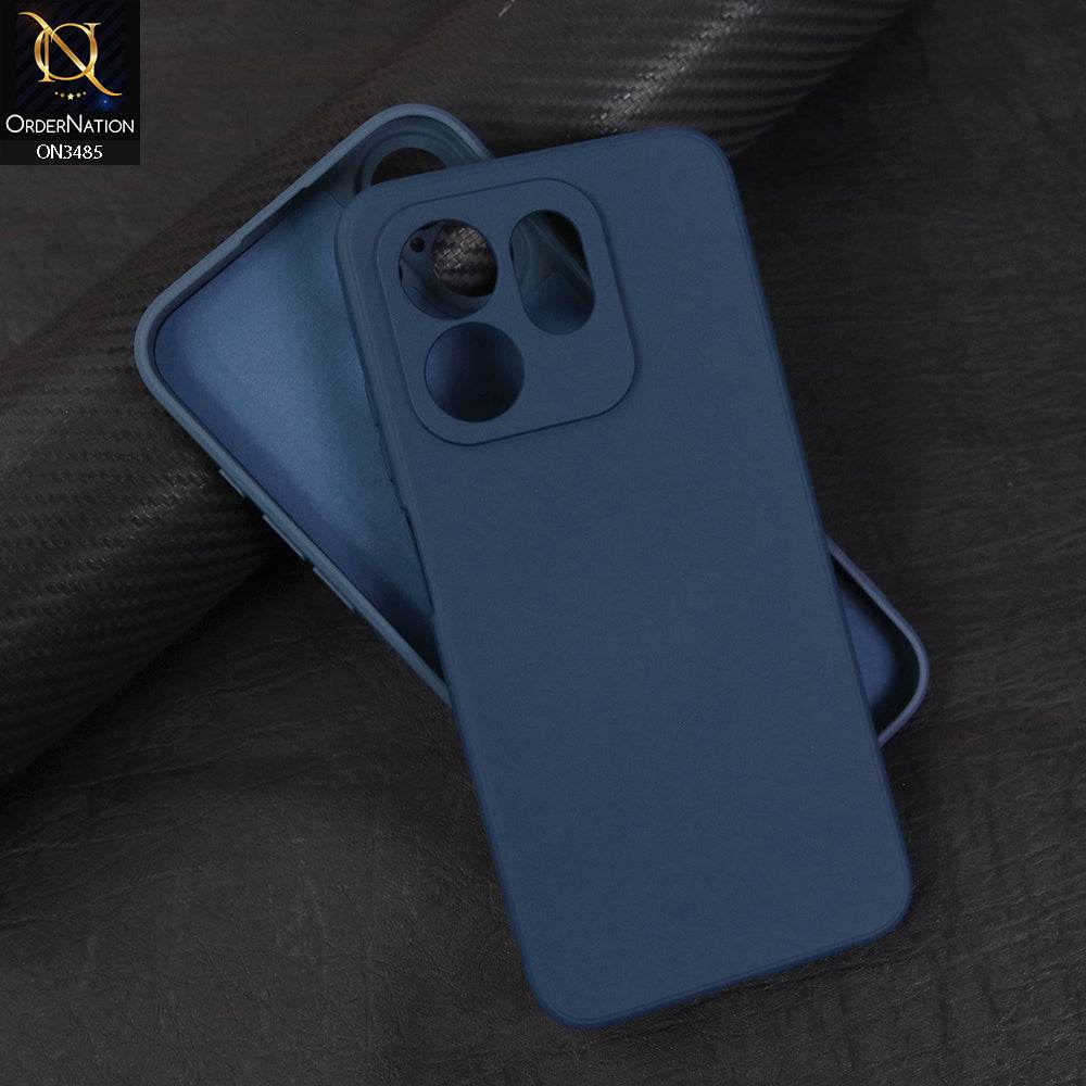 Infinix Smart 9 HD Cover - Blue - ONation Silica Gel Series - HQ Liquid Silicone Elegant Colors Camera Protection Soft Case - Futurestore.pk