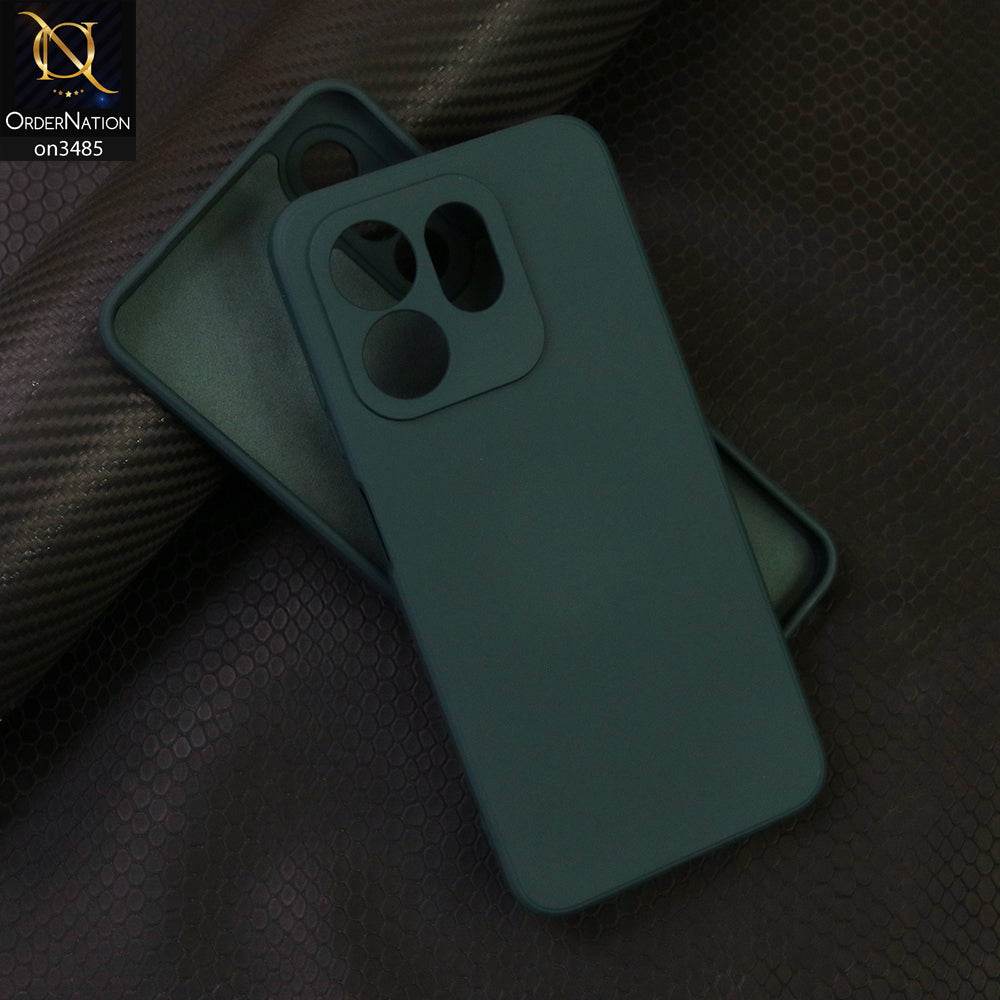 Infinix Smart 9 HD Cover - Dark Green - ONation Silica Gel Series - HQ Liquid Silicone Elegant Colors Camera Protection Soft Case - Futurestore.pk