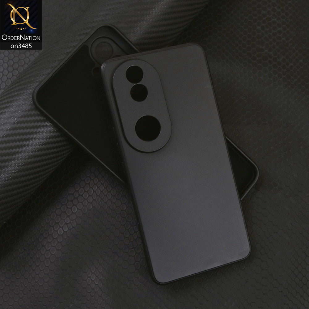 Vivo V50 Cover - Black- ONation Silica Gel Series - HQ Liquid Silicone Elegant Colors Camera Protection Soft Case