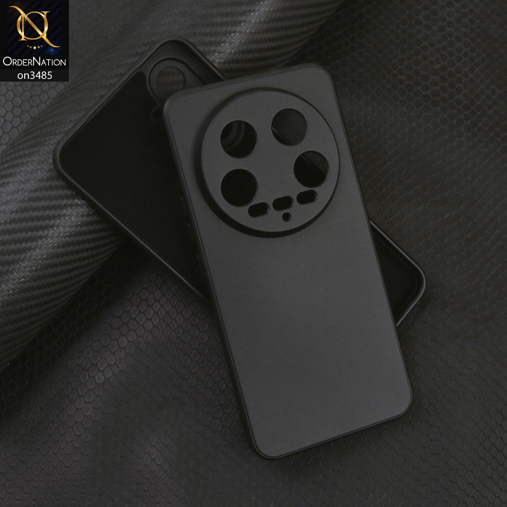 Xiaomi 14 Ultra Cover - Black- ONation Silica Gel Series - HQ Liquid Silicone Elegant Colors Camera Protection Soft Case