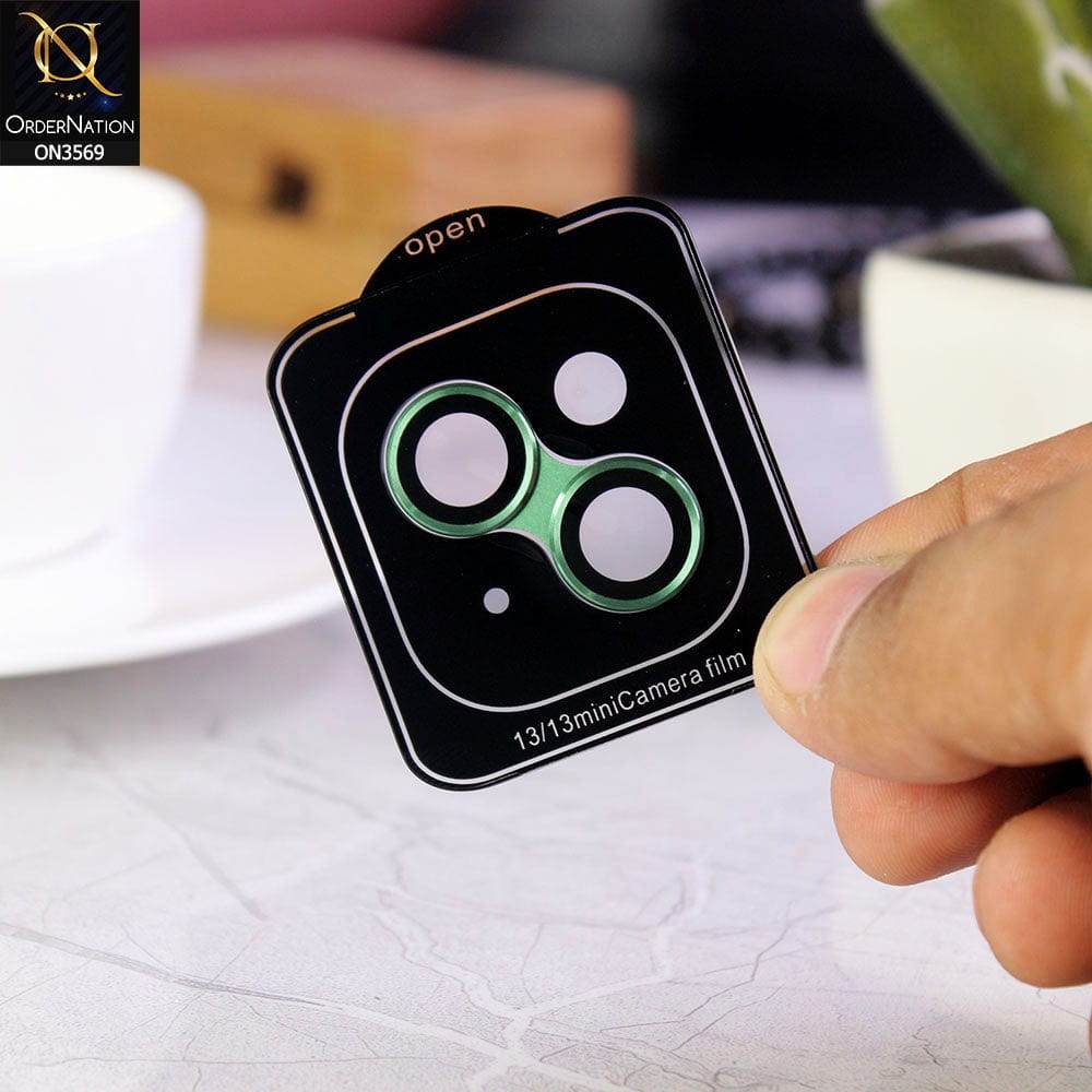 iPhone 13 Protector - Alpine Green - Alloy Metal Frame Camera Lens Screen Protector - Futurestore.pk