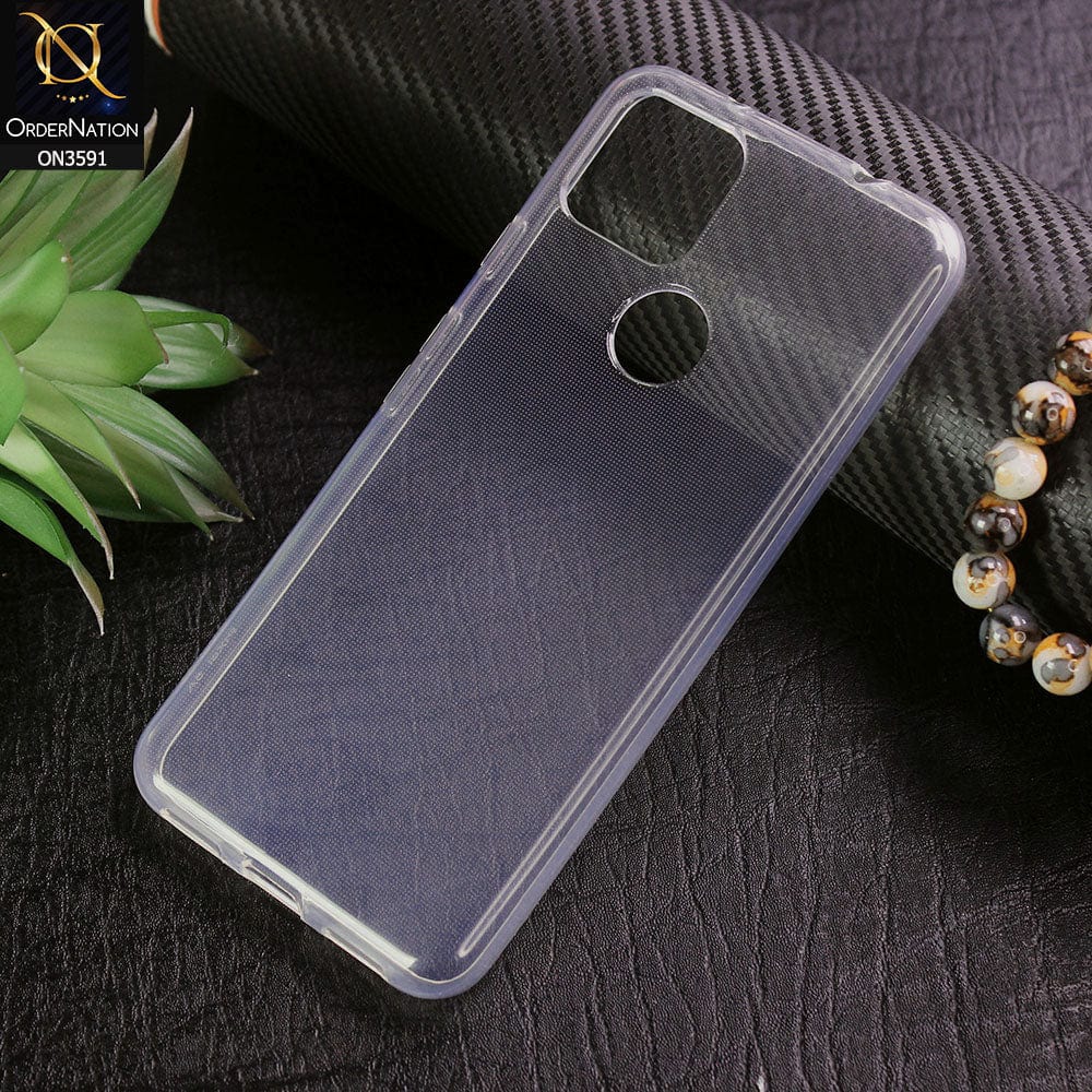 Google Pixel 5a 5G Cover - Soft 4D Design Shockproof Silicone Transparent Clear Case on3591-pixel5a Google Pixel 5a 5G