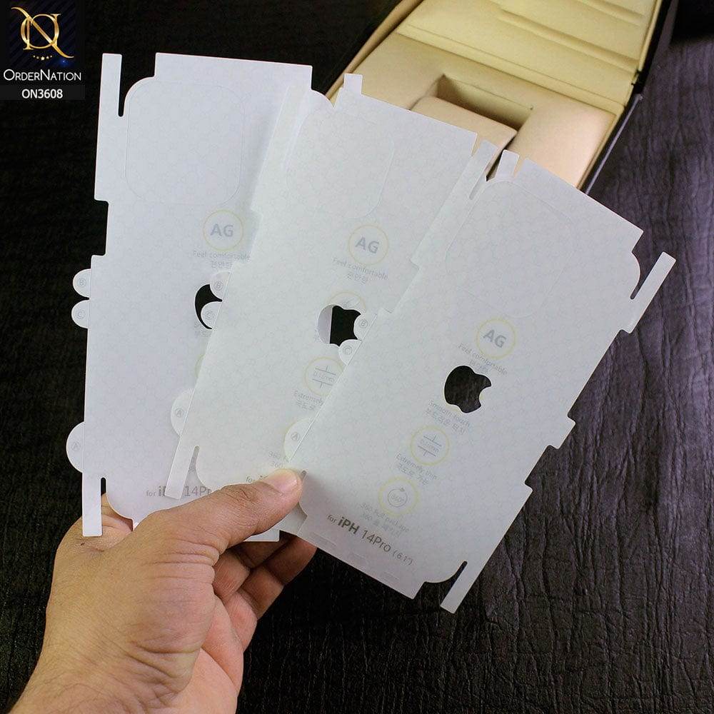 iPhone 13 Sheet - Transparent - Unbreakable Membrane Shiny Film Back Sheet Sheet - Futurestore.pk