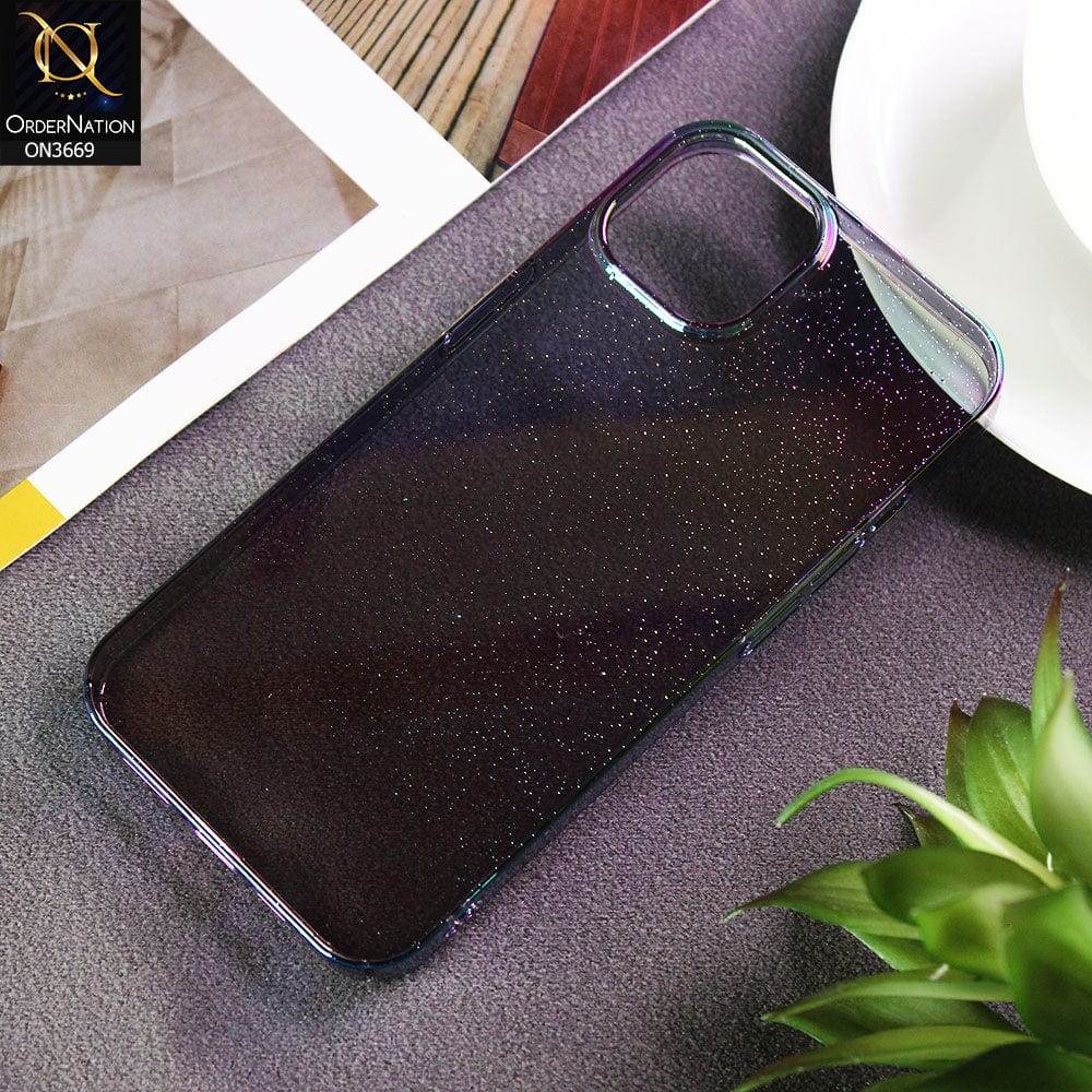 iPhone 13 Cover - Black - Rainbow Dew Drops Ultra Thin Semi Transparent Back Hard Shell Case