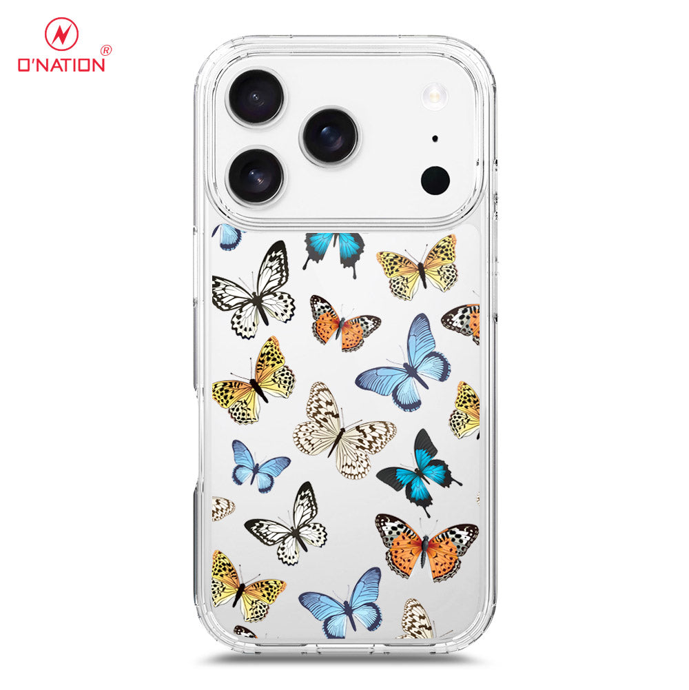 iPhone 17 Pro Max Cover - O'Nation Butterfly Dreams Series - 9 Designs - Clear Phone Case - Soft Silicon Borders