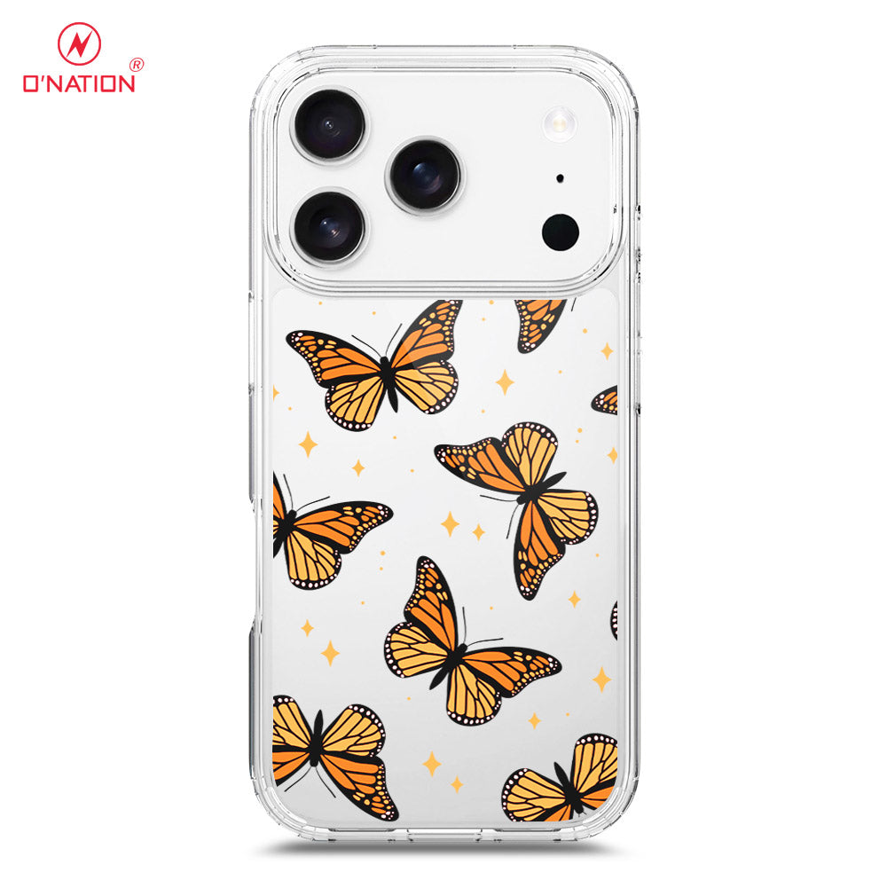 iPhone 17 Pro Max Cover - O'Nation Butterfly Dreams Series - 9 Designs - Clear Phone Case - Soft Silicon Borders