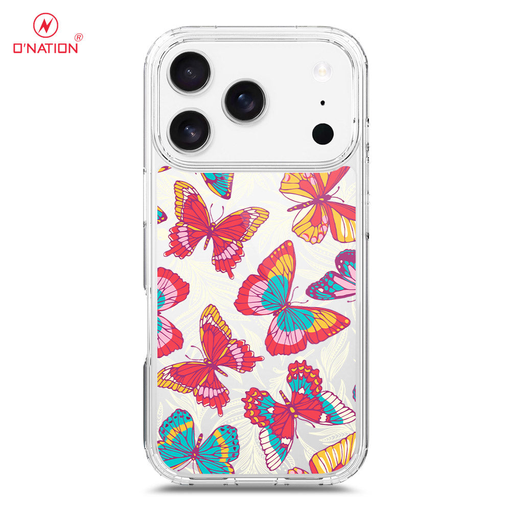 iPhone 17 Pro Max Cover - O'Nation Butterfly Dreams Series - 9 Designs - Clear Phone Case - Soft Silicon Borders