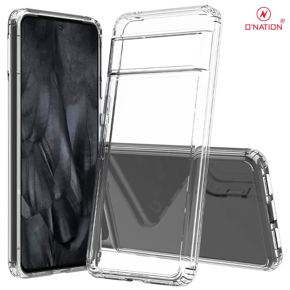 Google Pixel 8 Pro Cover - ONation Crystal Series - Premium Quality Clear Case No Yellowing Back With Smart Shockproof Cushions