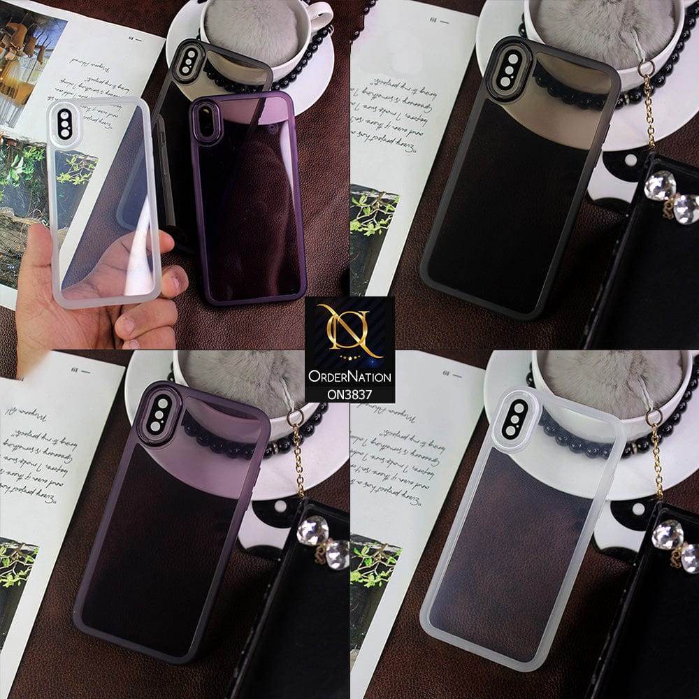 iPhone 13 Cover - Purple - New Colored Soft Silicone Borders with Camera Bumper Lense Protective Case - Futurestore.pk