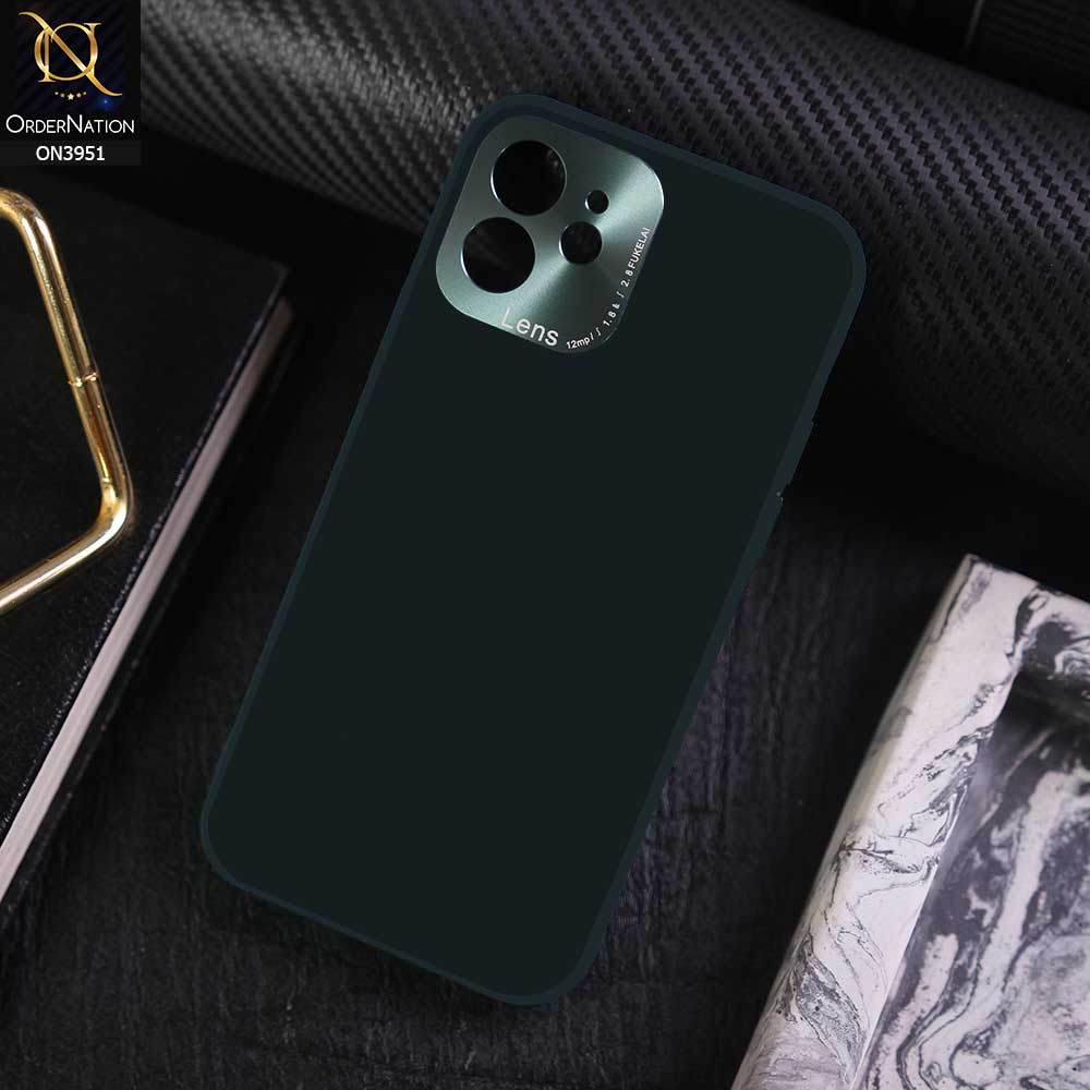 iPhone 11 Cover - Green - ONation Classy Leather Series - Minimalistic Classic Textured Pu Leather With Attractive Metallic Camera Protection Soft Borders Case - Futurestore.pk