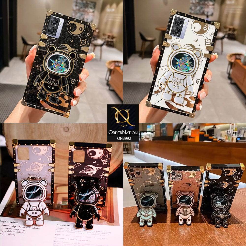 iPhone 11 Cover - Black - New Luxury Space Case With Astronode Cute Folding Stand Holder Case - Futurestore.pk