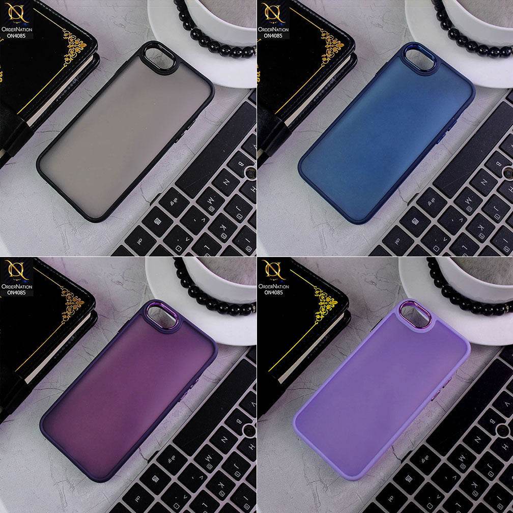 iPhone 13 Cover - Orange - Pc + Tpu Anti Scratch Space II Collection With Fancy Camera Ring Soft Case - Futurestore.pk
