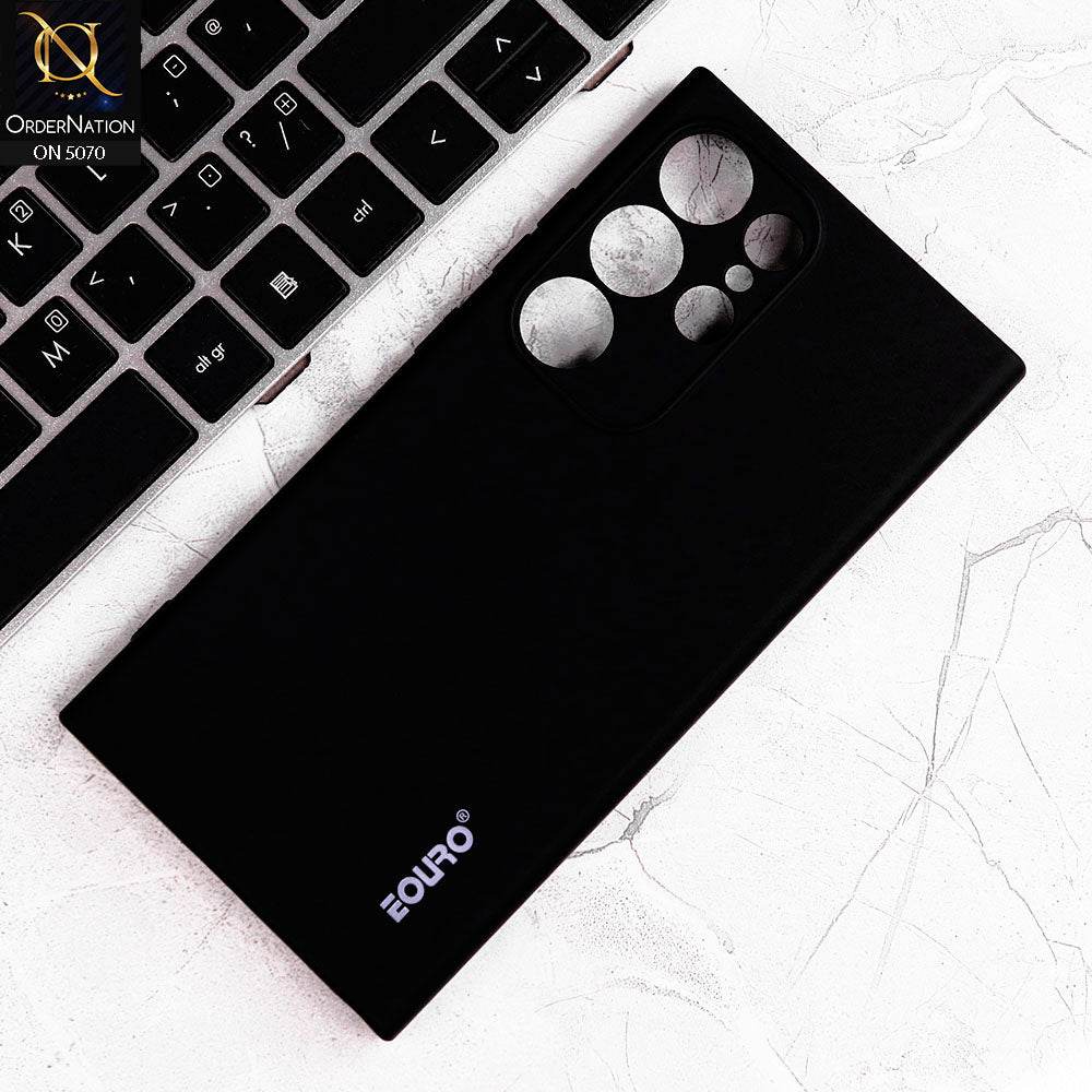 Samsung Galaxy S24 Ultra Cover - Black - New Liquid Silicone Soft TPU Case With Camera Protection