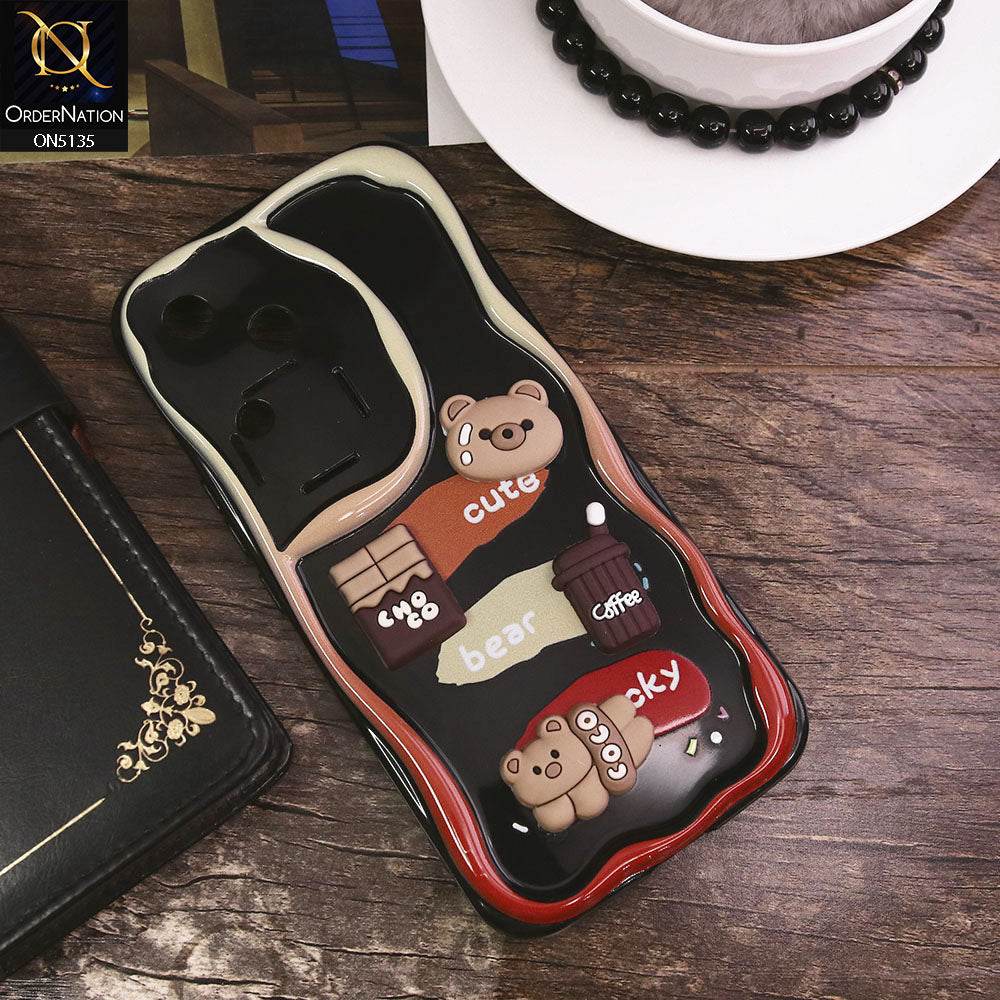 Vivo V30 Cover - Design 1 - Cute 3D Cartoon Soft Silicon Helix Soft Borders Camera Protection Case - Futurestore.pk