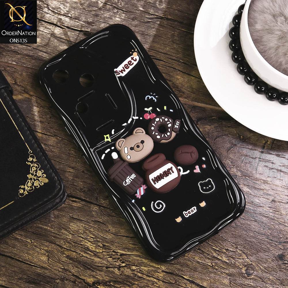 Vivo V30 Cover - Design 3 - Cute 3D Cartoon Soft Silicon Helix Soft Borders Camera Protection Case - Futurestore.pk