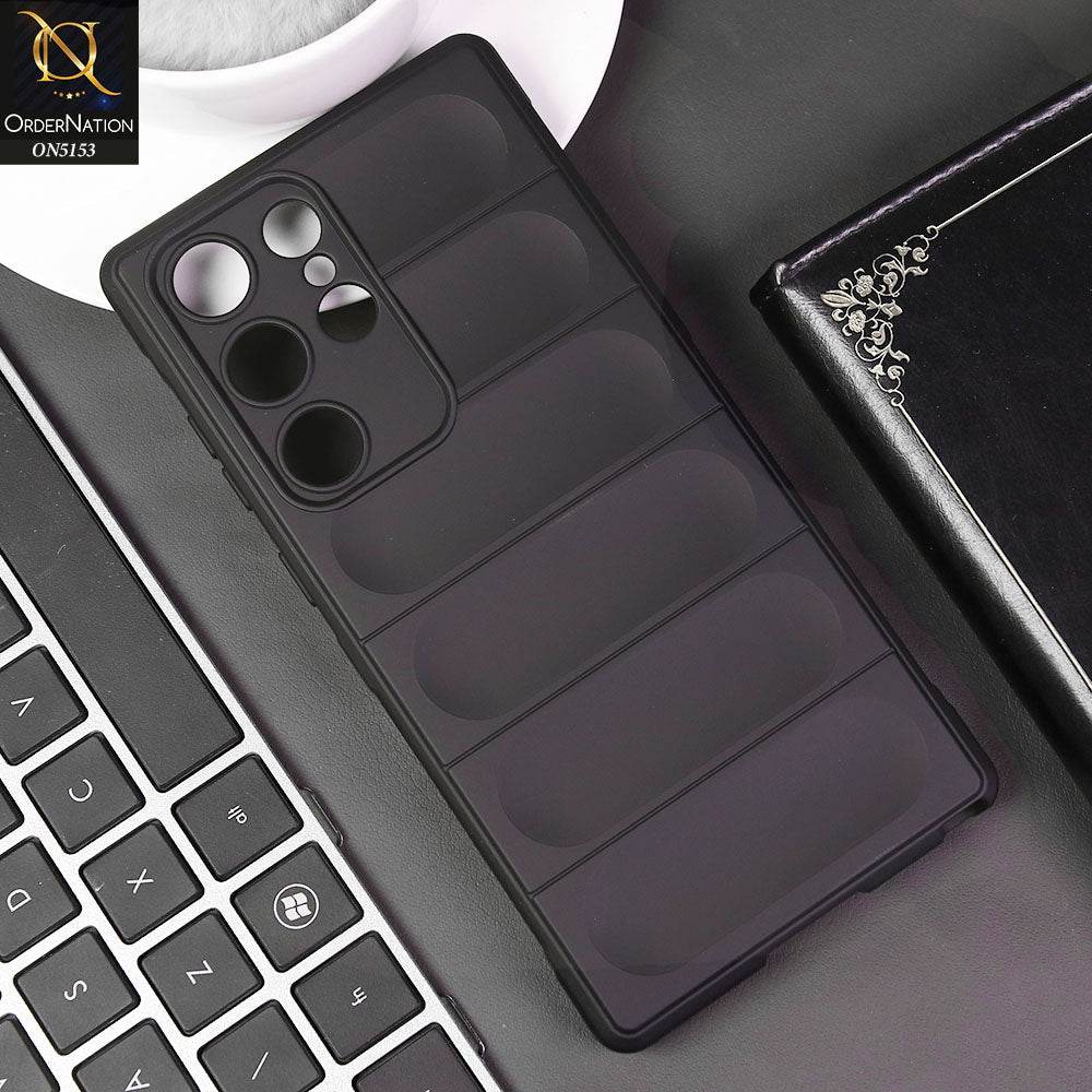 Samsung Galaxy S24 Ultra Cover - Black - Soft TPU, Drop-Proof, Shockproof, Protective Case