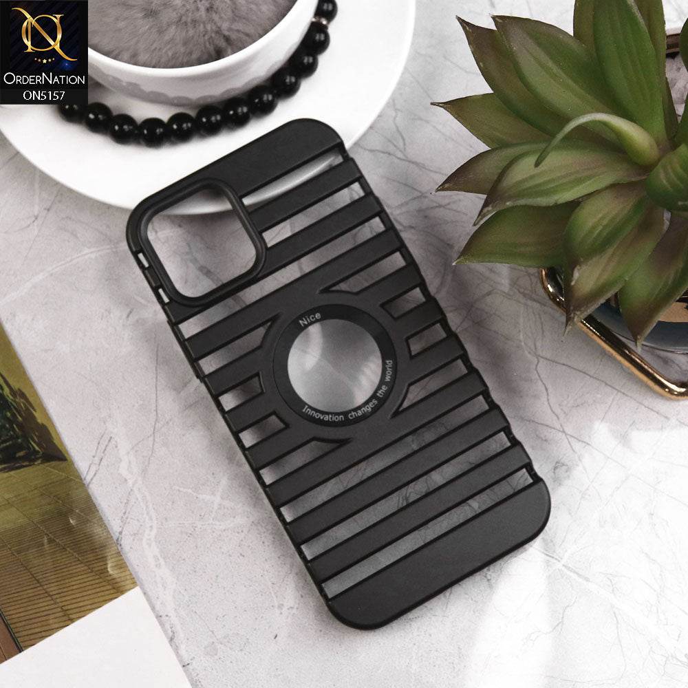 iPhone 11 Cover - Black - New Breathable Lining Ultra Thin Hard Shell Protective Case With Logo Hole - Futurestore.pk