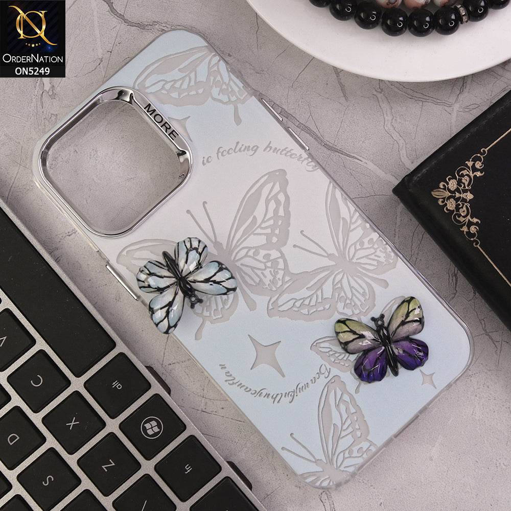 iPhone 16 Pro Max Cover - Design 5 - New Love Butterfly Series Soft Border Protective Case - Futurestore.pk