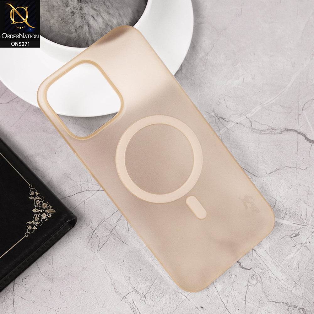 iPhone 16 Pro Max Cover - Desert Titanium - Ultra Thin Slim Matte Magsafe Case - Futurestore.pk