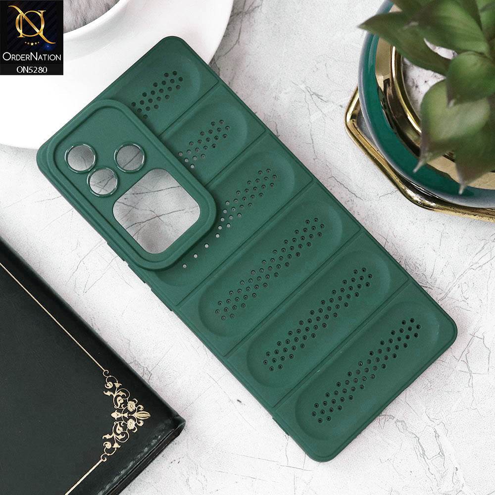 Vivo V30 Cover - Green - Trendy Breathable Mesh Grid Net Soft Case With Camera Protection - Futurestore.pk