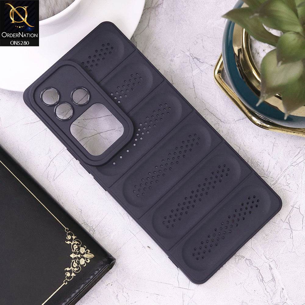 Vivo V30 Cover - Purple - Trendy Breathable Mesh Grid Net Soft Case With Camera Protection - Futurestore.pk