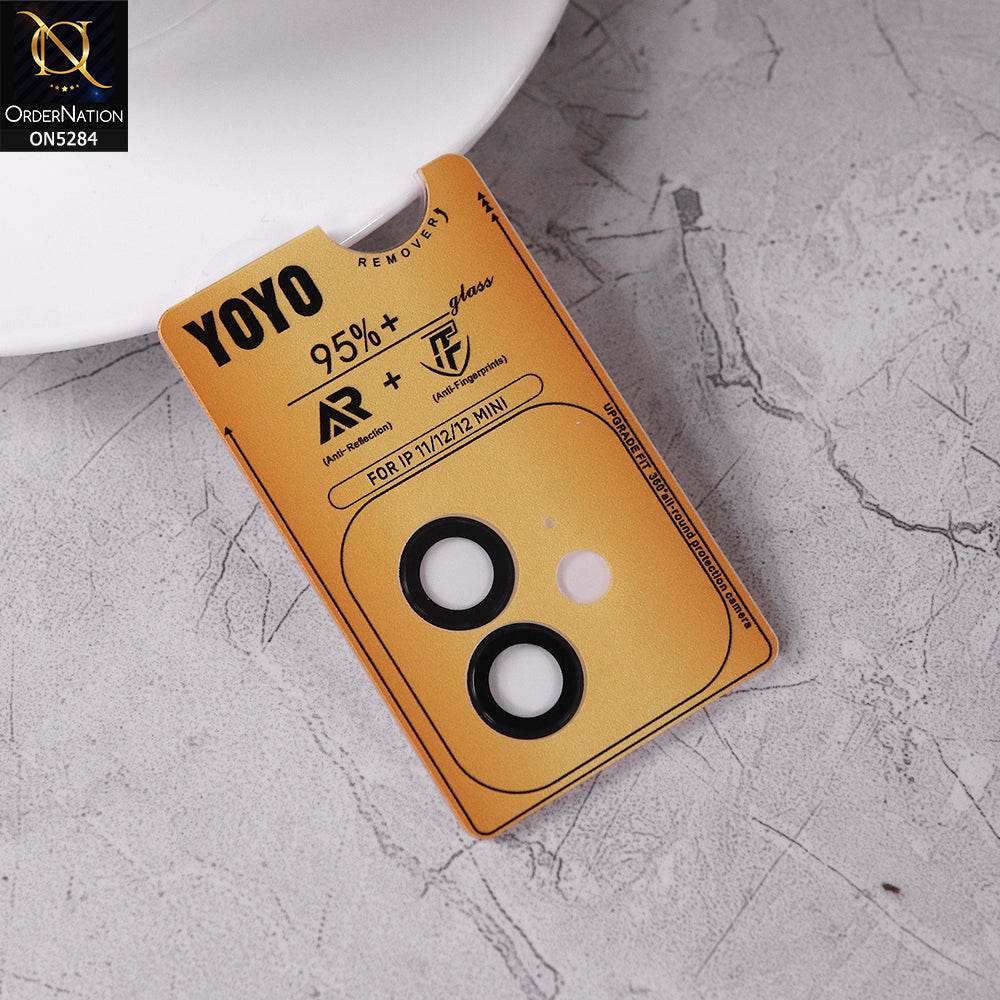 iPhone 11 Camera Protector - Black - YoYo New Eagle Eye Lens Proector 3D Multi Film - Futurestore.pk
