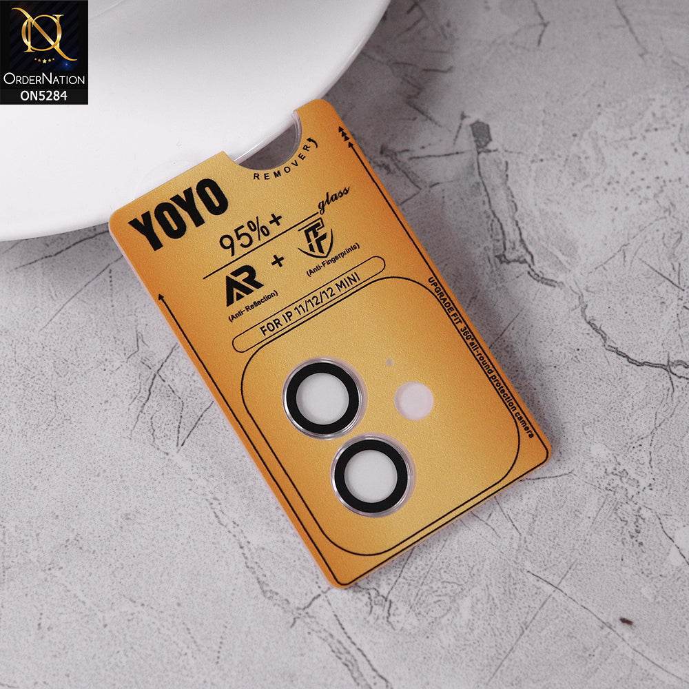 iPhone 11 Camera Protector - Silver - YoYo New Eagle Eye Lens Proector 3D Multi Film - Futurestore.pk