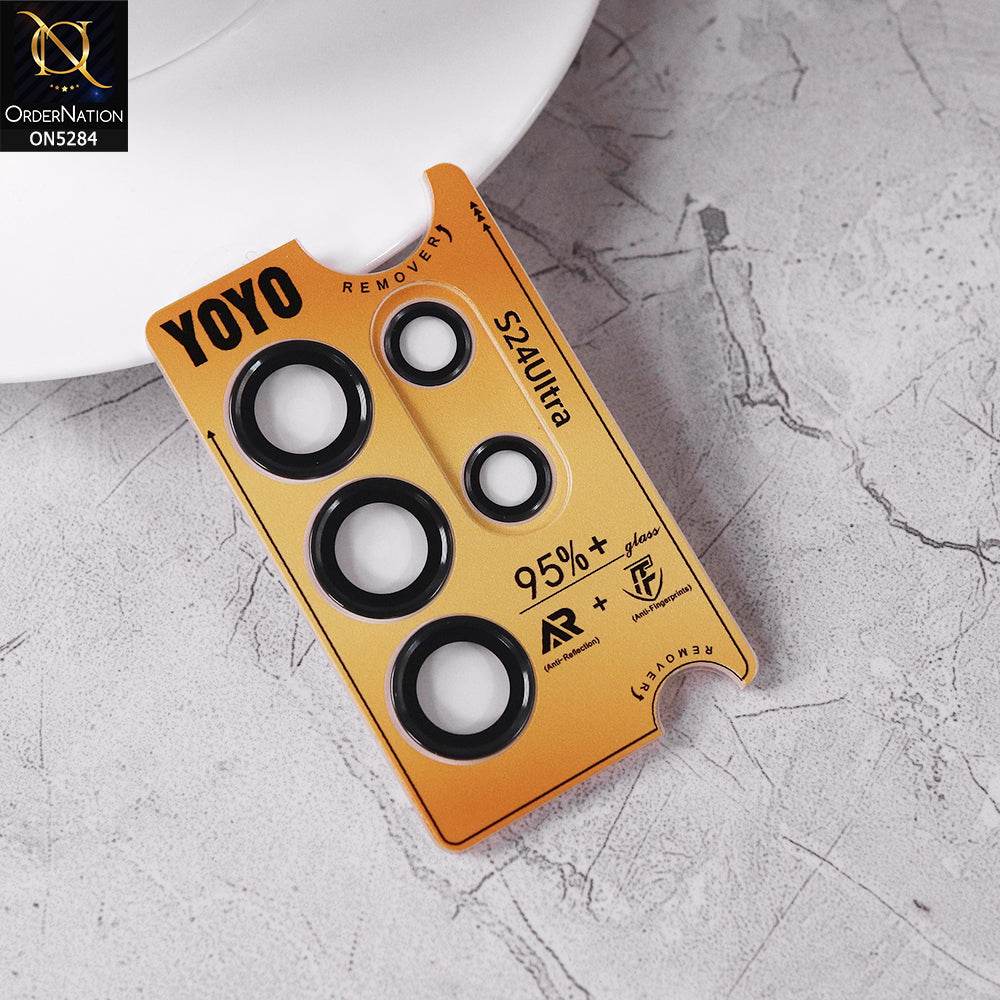 Samsung Galaxy S24 Ultra Camera Protector - Black - YoYo New Eagle Eye Lens Proector 3D Multi Film - Futurestore.pk
