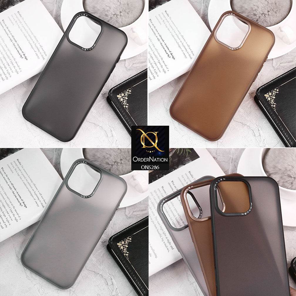 iPhone 16 Pro Max Cover - Desert Titanium - Mikalen Matte Translucent Soft Borders Protective Case - Futurestore.pk