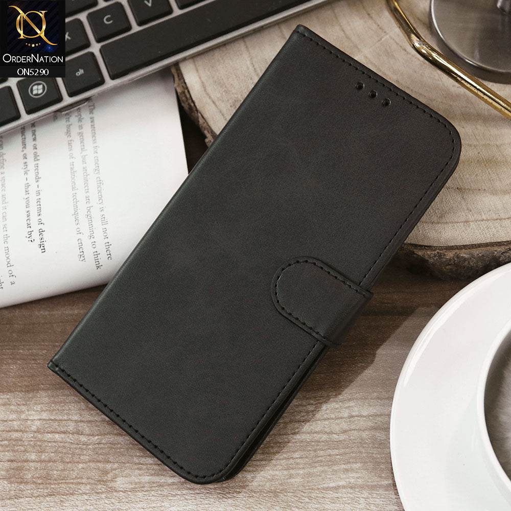 iPhone 11 Cover - Black - Premium Business Series Magnetic Leather Wallet Flip book Card Slots Soft Case - Futurestore.pk