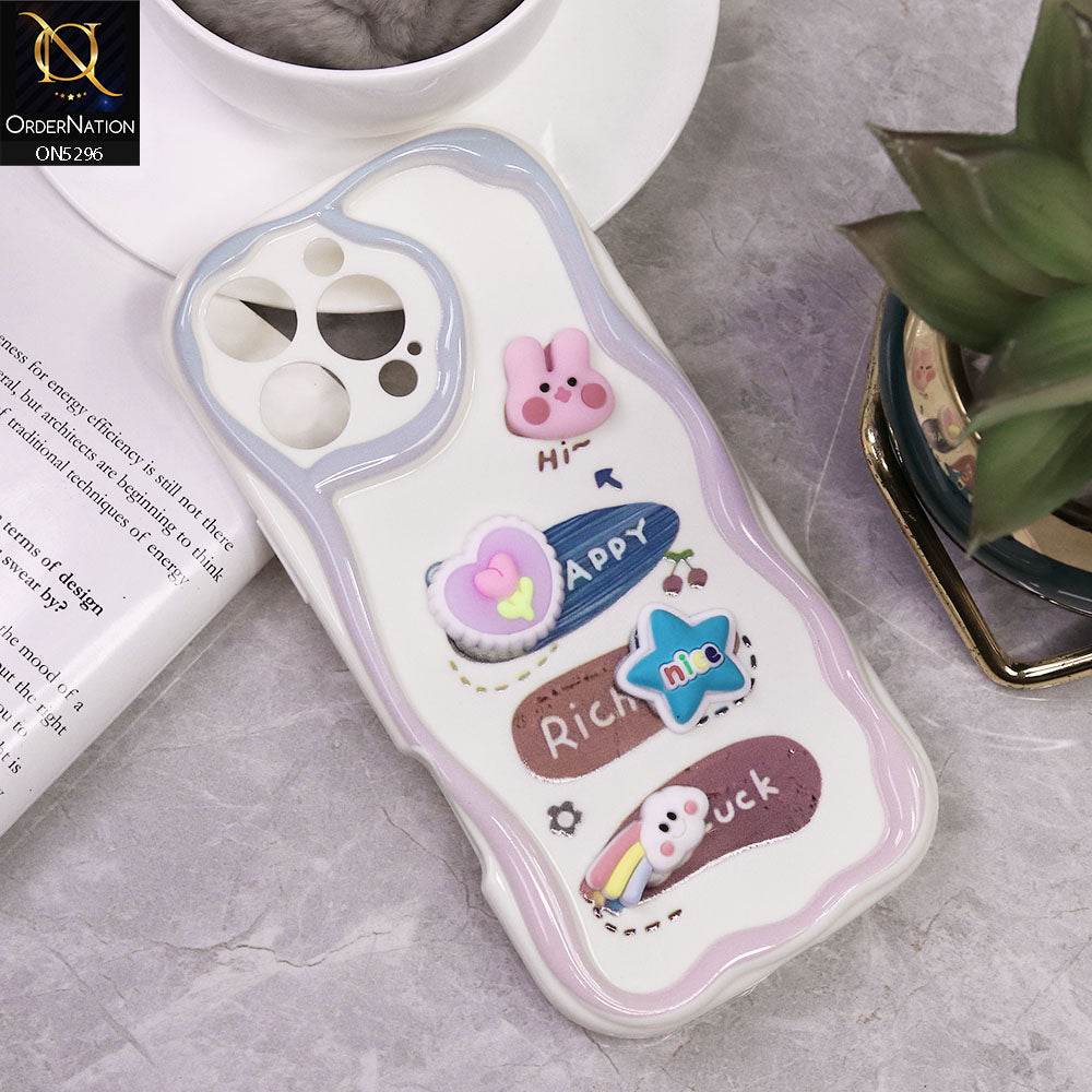 iPhone 16 Pro Max Cover - Design 2 - Cute 3D Cartoon Soft Silicon Helix Soft Borders Camera Protection Case - Futurestore.pk