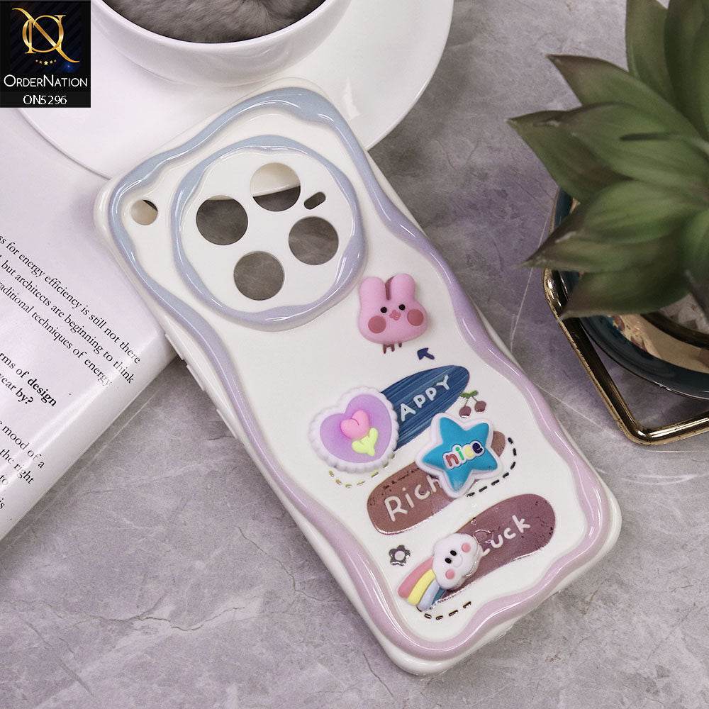 Infinix Zero 40 4G Cover - Design 2 - Cute 3D Cartoon Soft Silicon Helix Soft Borders Camera Protection Case - Futurestore.pk