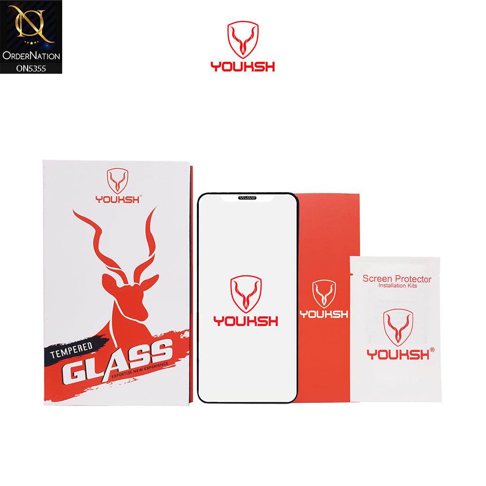 iPhone 13 Screen Protector - Transparent - Youksh Matte Anti Dust Glass Screen Protector - Futurestore.pk