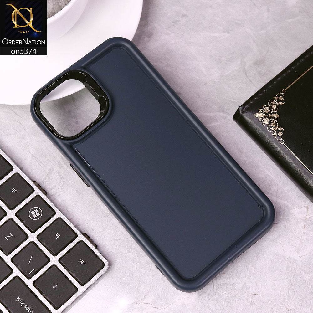 iPhone 13 Cover - Blue - Four Sided Airbag Bumper Shockproof Soft Case - Futurestore.pk