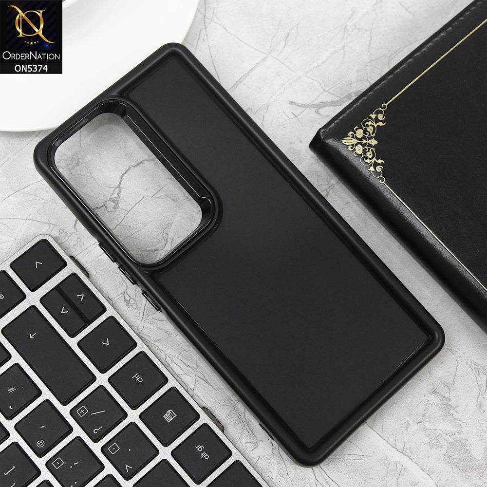 Vivo V30 Cover - Black - Four Sided Airbag Bumper Shockproof Soft Case - Futurestore.pk