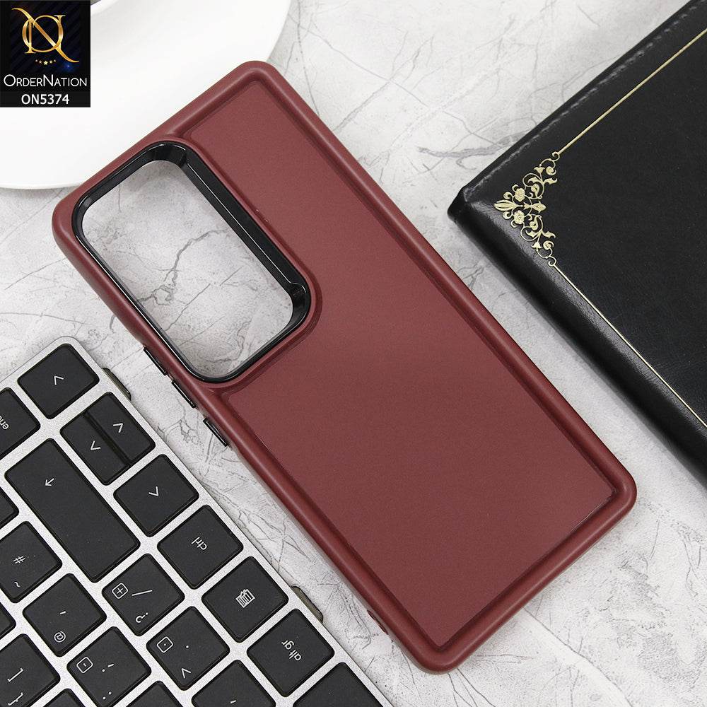 Vivo V30 Cover - Red - Four Sided Airbag Bumper Shockproof Soft Case - Futurestore.pk