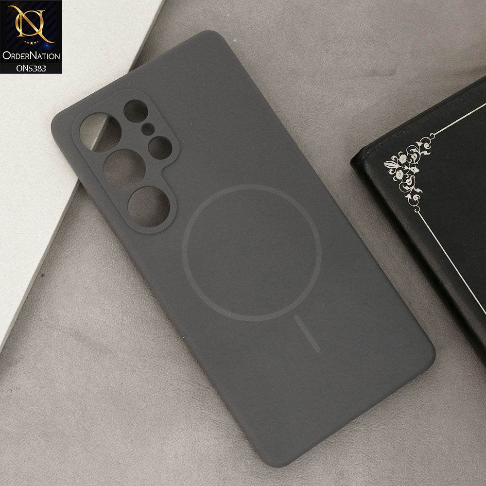 Samsung Galaxy S25 Ultra Cover - Gray - Elegant Soft Matte Silica Gel Shockproof Case With Wireless Magnetic Magsafe Charging - Futurestore.pk