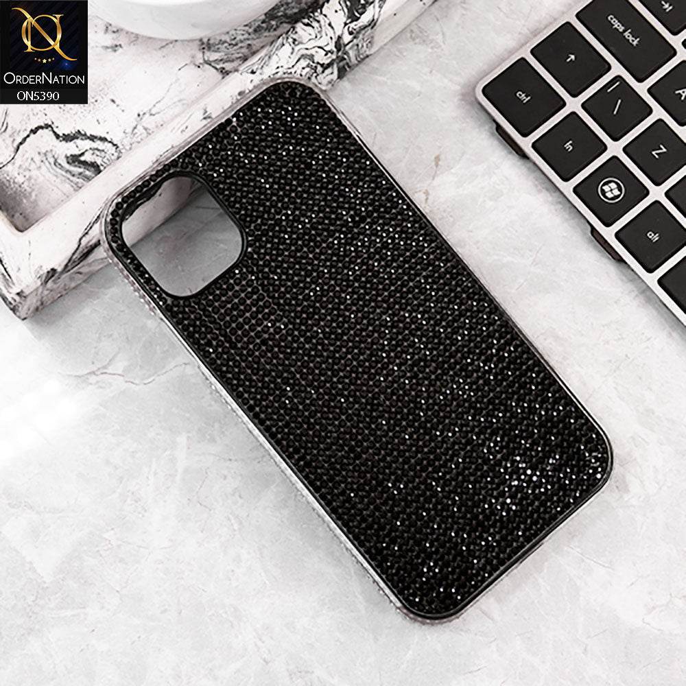 iPhone 13 Cover - Black - Luxurious Gradiant Rhinestone Soft border Shiny Case - Futurestore.pk