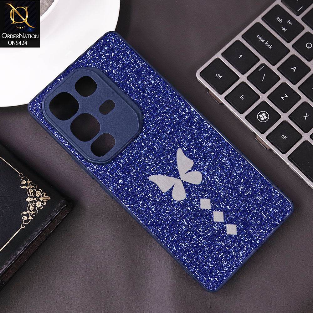 Infinix Note 50 4G Cover - Blue - New Butterfly Soft Case With Camera Protection - Futurestore.pk