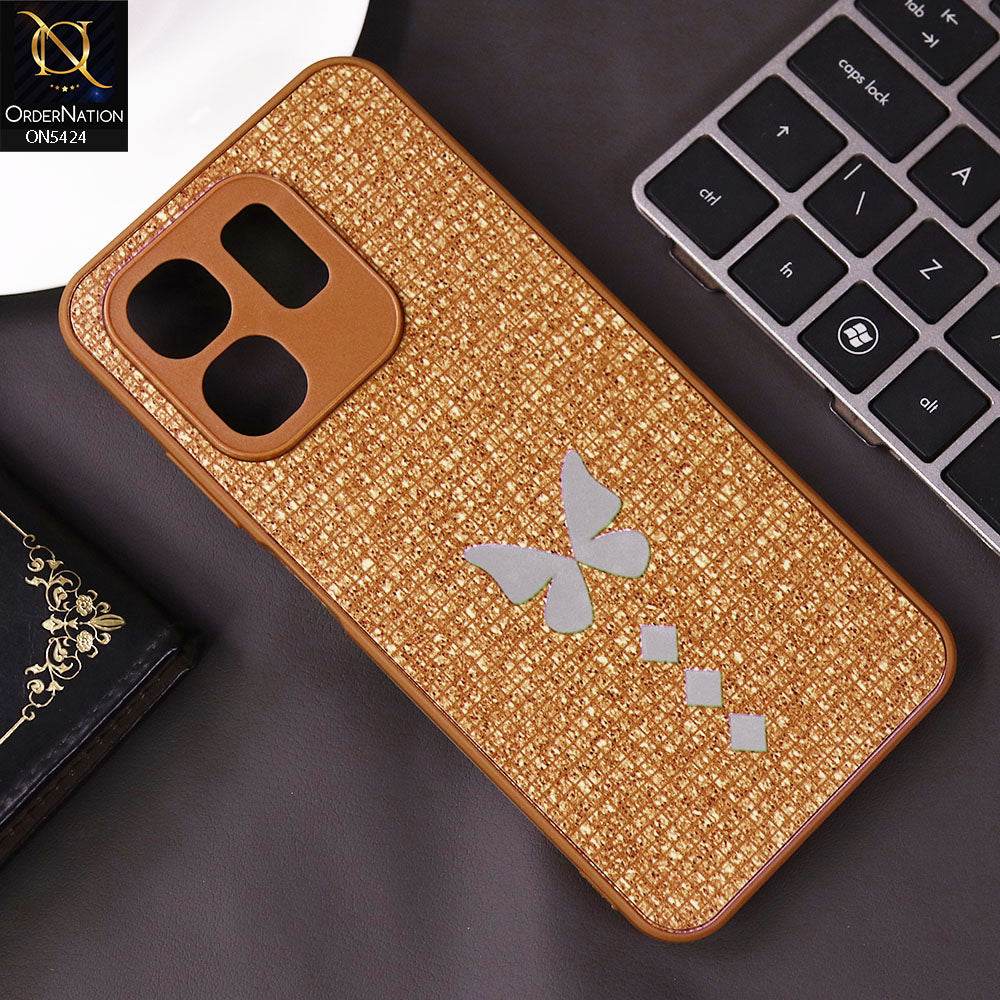 Infinix Smart 9 HD Cover - Brown - New Butterfly Soft Case With Camera Protection - Futurestore.pk