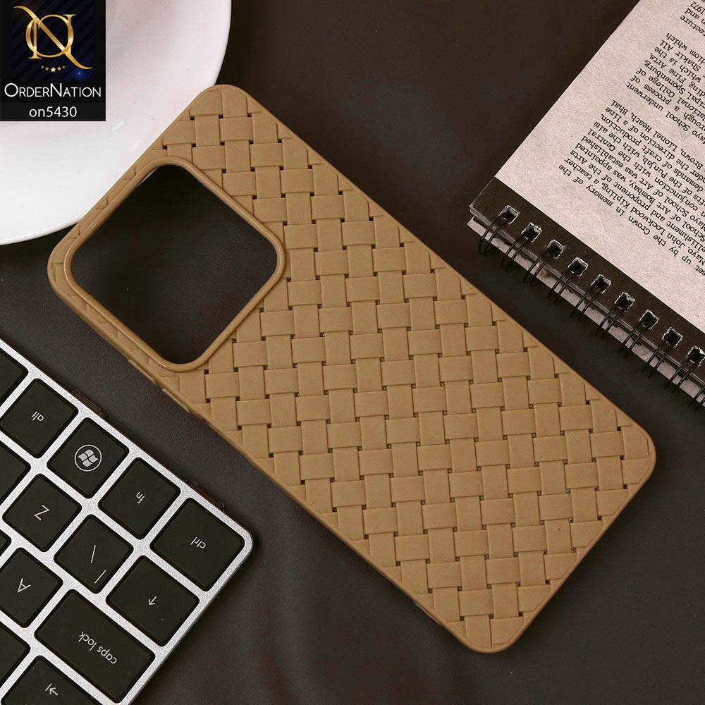 Infinix Smart 9 HD Cover - Skin - New Woven Design Leather Feel Soft TPU Case - Futurestore.pk