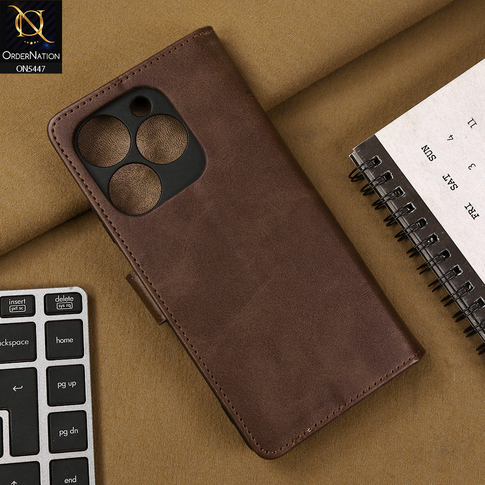Infinix Smart 8 Cover - Dark Brown - Premium Leather Megantic Flip Book Covers With Card Holding Option on5447-smart8-pop8-hot40i-sparkgo2024-spark20-spark20c-smart8plus-smart8hd-smart8pro-itelp554g-darkbrown_26b400b7-a629-4b83-9b0c-a57bcb0630c6 Infinix Smart 8