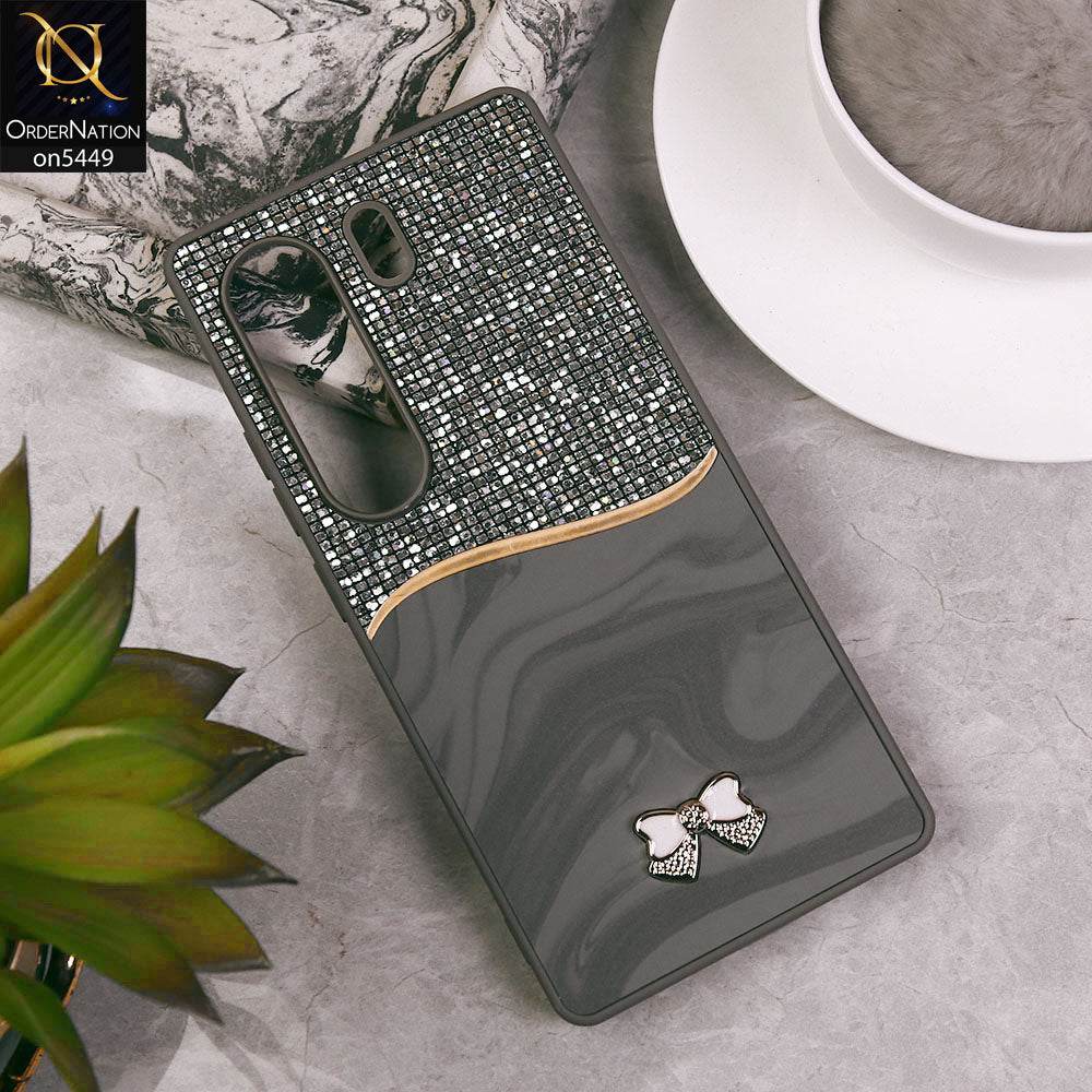 Tecno Camon 40 Pro Cover - Gray - Shiny Glitter Bling Texture Soft Case - Futurestore.pk