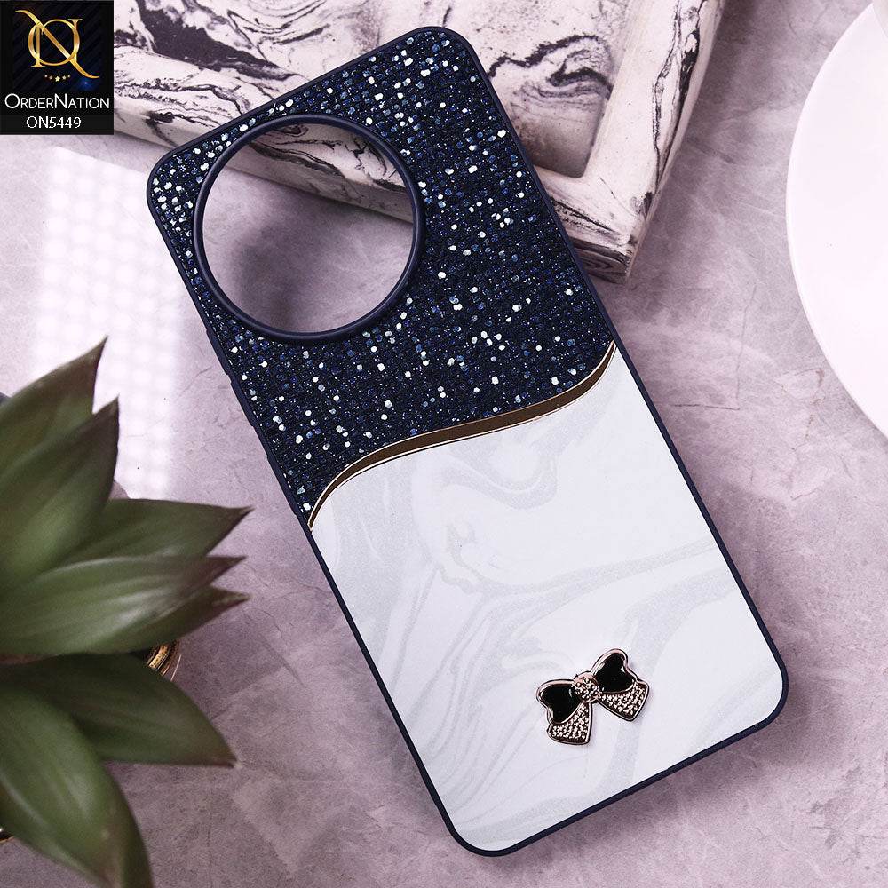 Tecno Spark 30 Pro Cover - Blue - Shiny Glitter Bling Texture Soft Case - Futurestore.pk