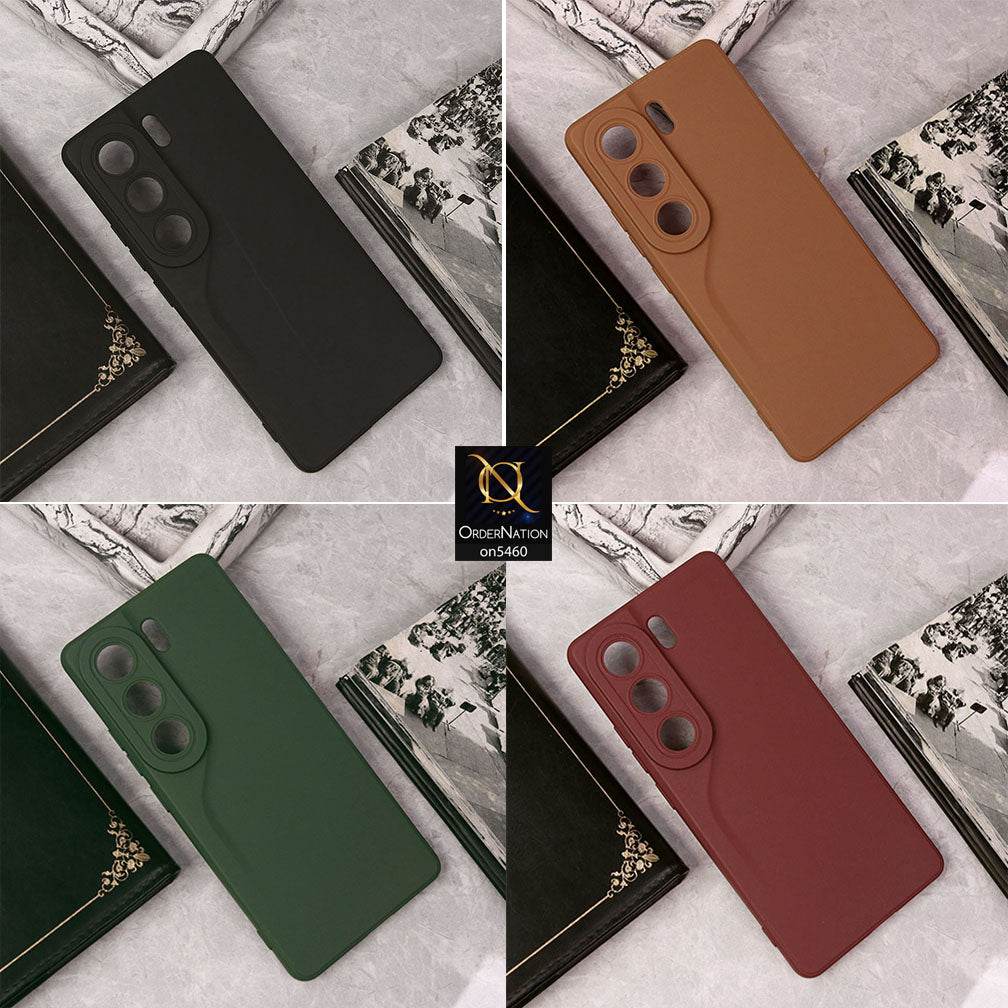 Tecno Camon 40 Pro Cover - Brown - New Soft Silicone Case With Camera Protection - Futurestore.pk