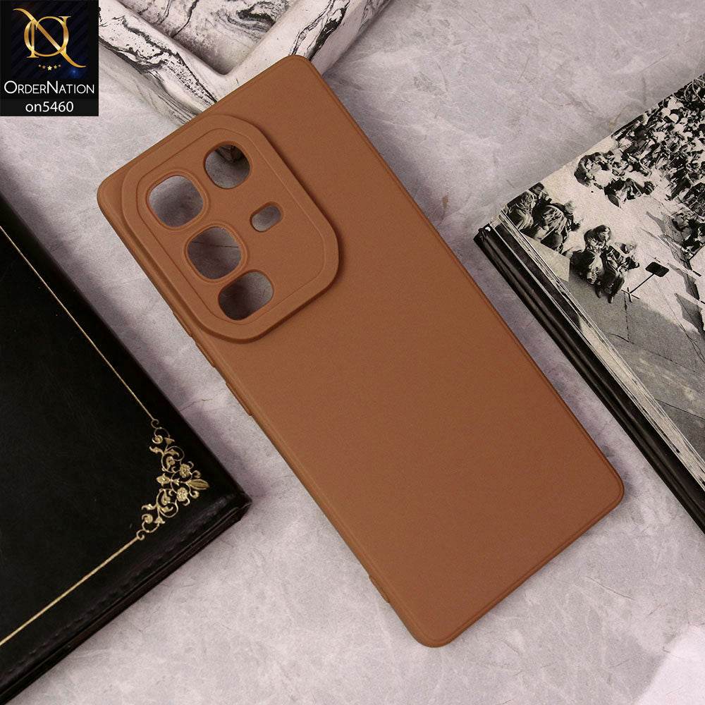 Infinix Note 50 4G Cover - Brown - New Soft Silicone Case With Camera Protection - Futurestore.pk