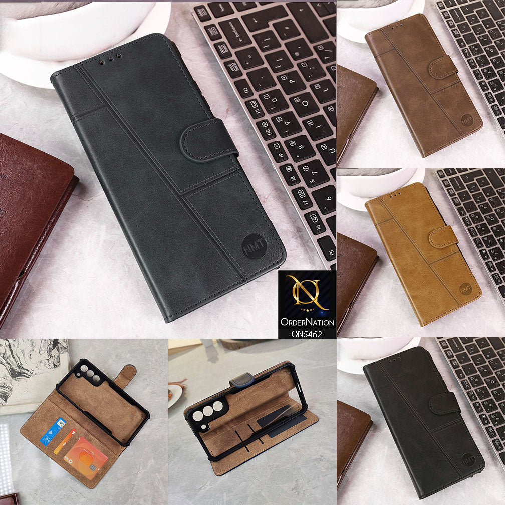 Samsung Galaxy S22 Plus 5G Cover - Blue - Premium Leather Magnetic Flip Book Covers With Card Holding Option