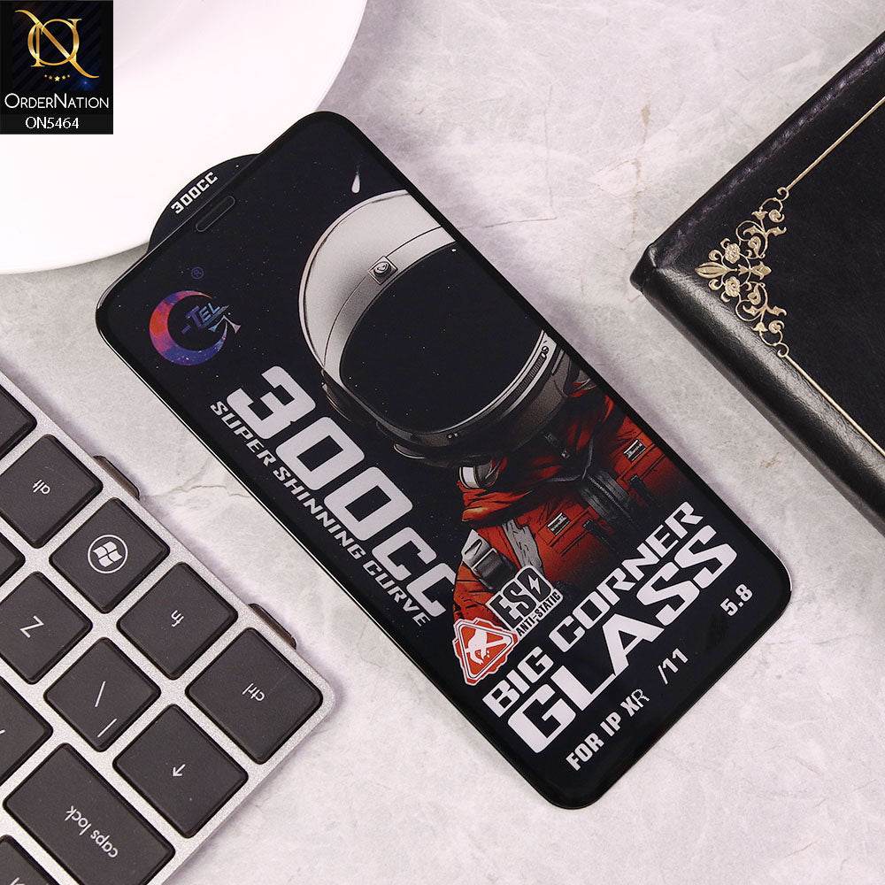 iPhone 11 Screen Protector - Black - Premium G-tel 300CC Tempered High Quality Big Corner Screen Protector
