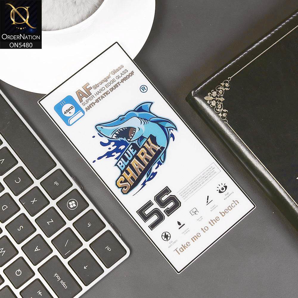 Samsung Galaxy S24 Ultra Protector - Transparent - Blue Shark Anti Static Dust Proof Clear Glass Screen Protector - Futurestore.pk