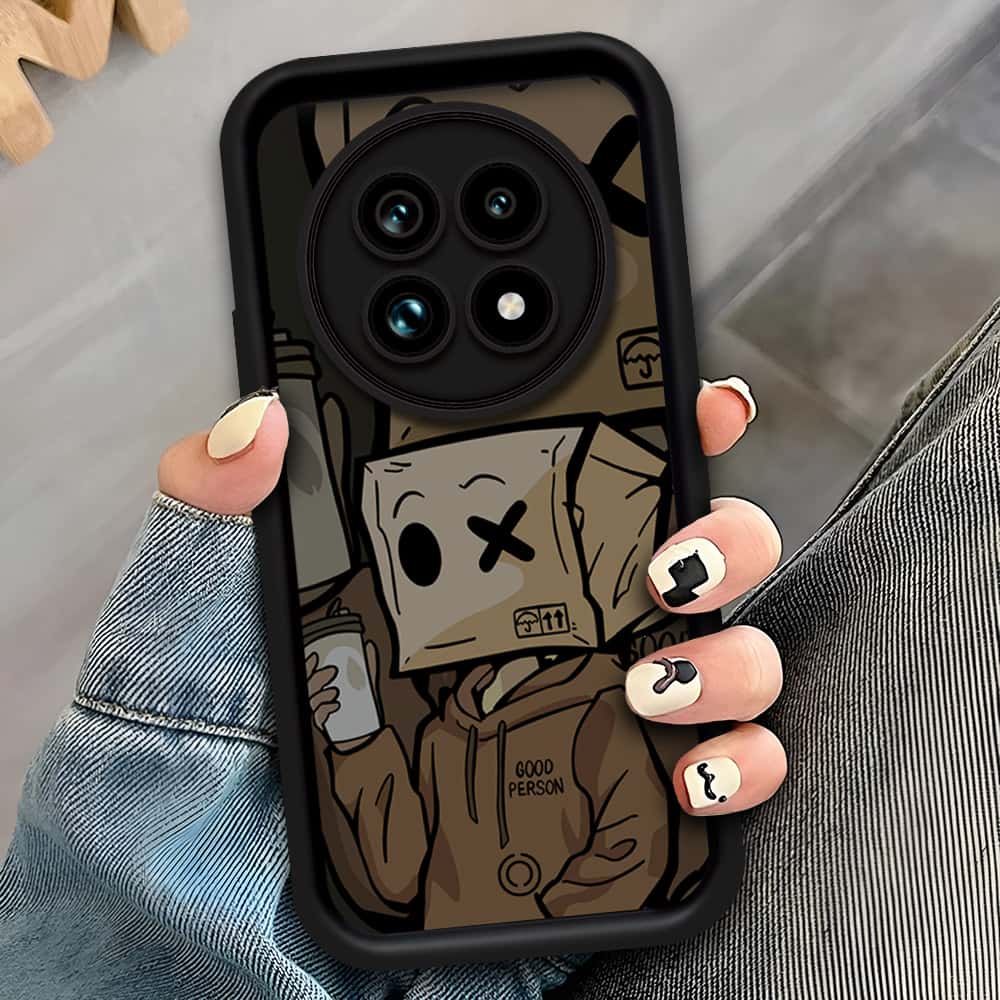 Realme 13 Pro - Black - D1 - ONation Step Up Series - HQ Liquid Silicone Soft Case